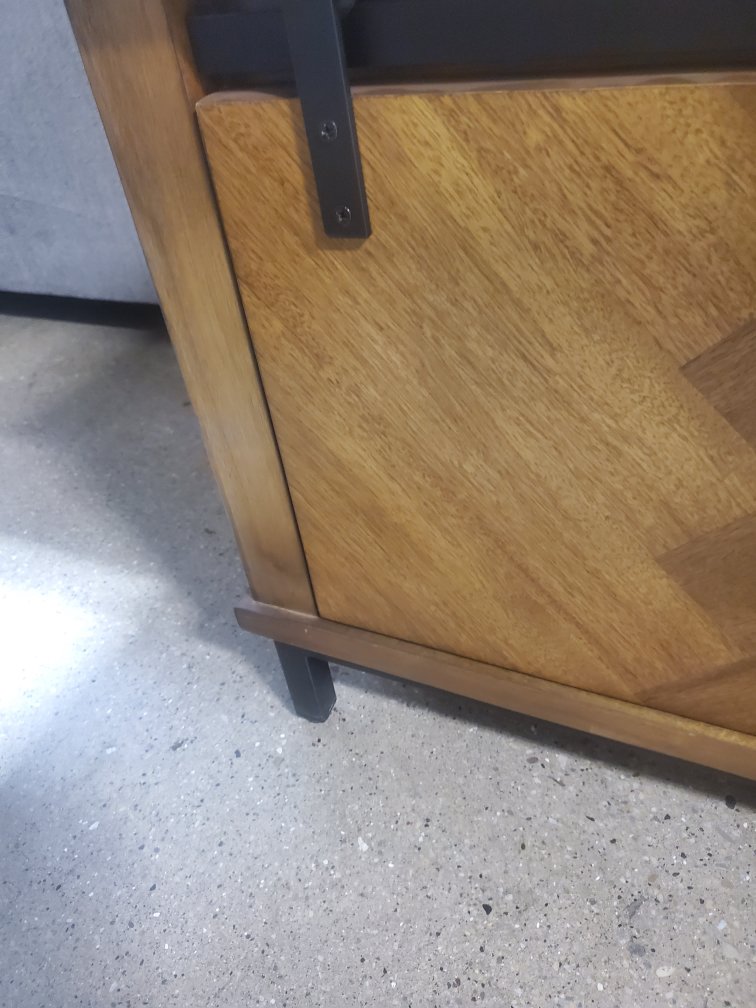 Wood Media Console with Sliding Barn Doors(New) - photo 4