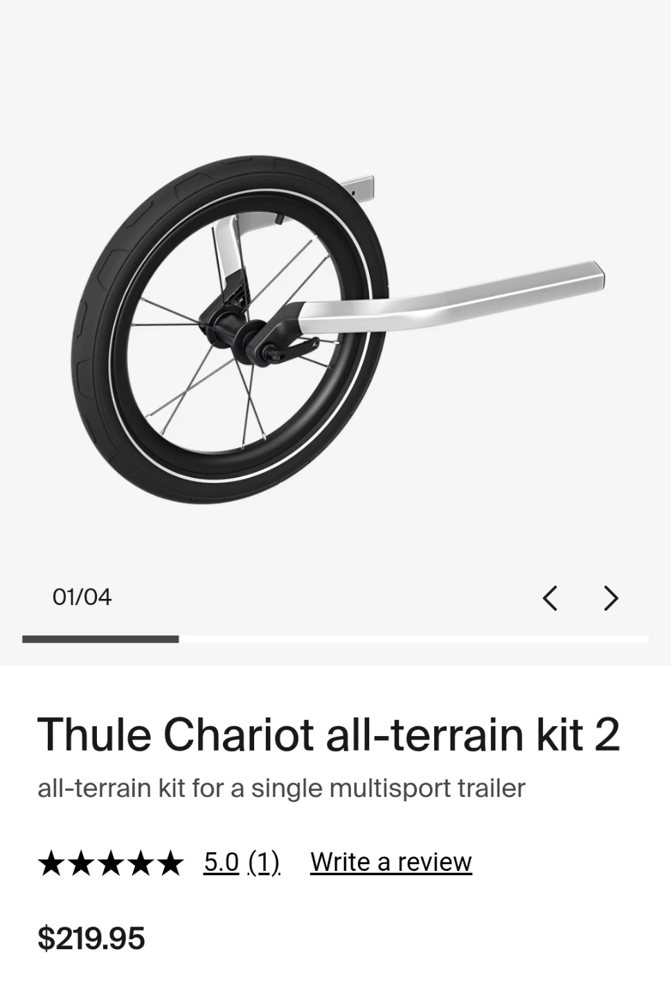 Thule Chariot Single Jogging Kit 🏃‍♀️💨