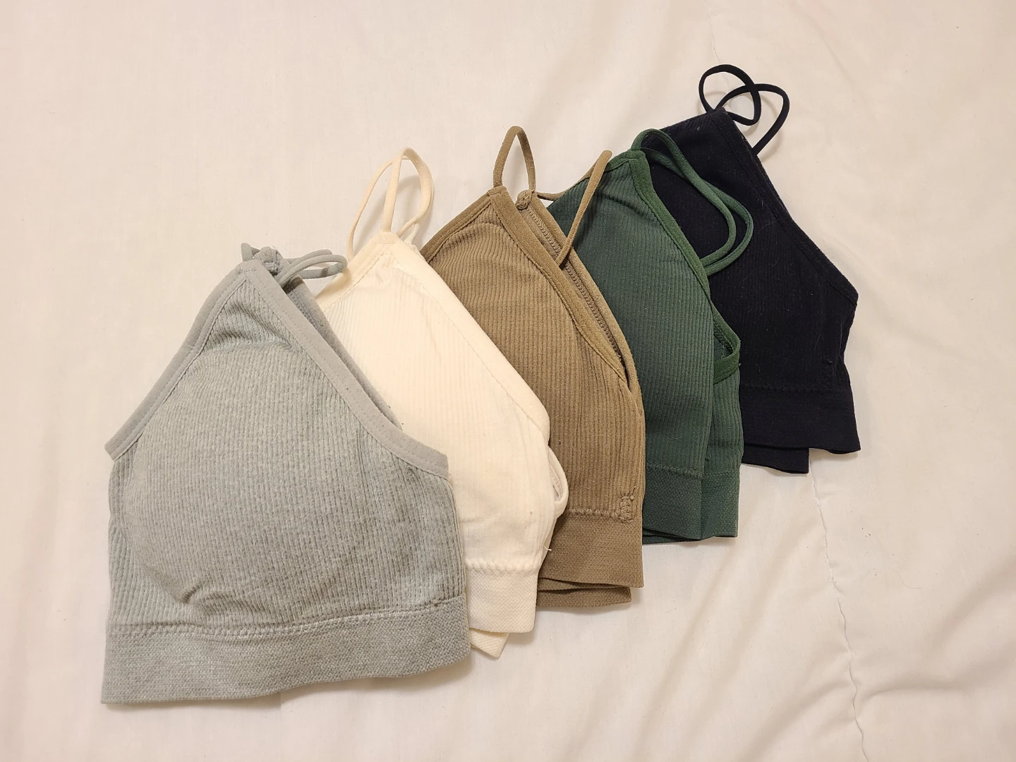 Pack of 5 Ribbed Sport Bras - photo 2