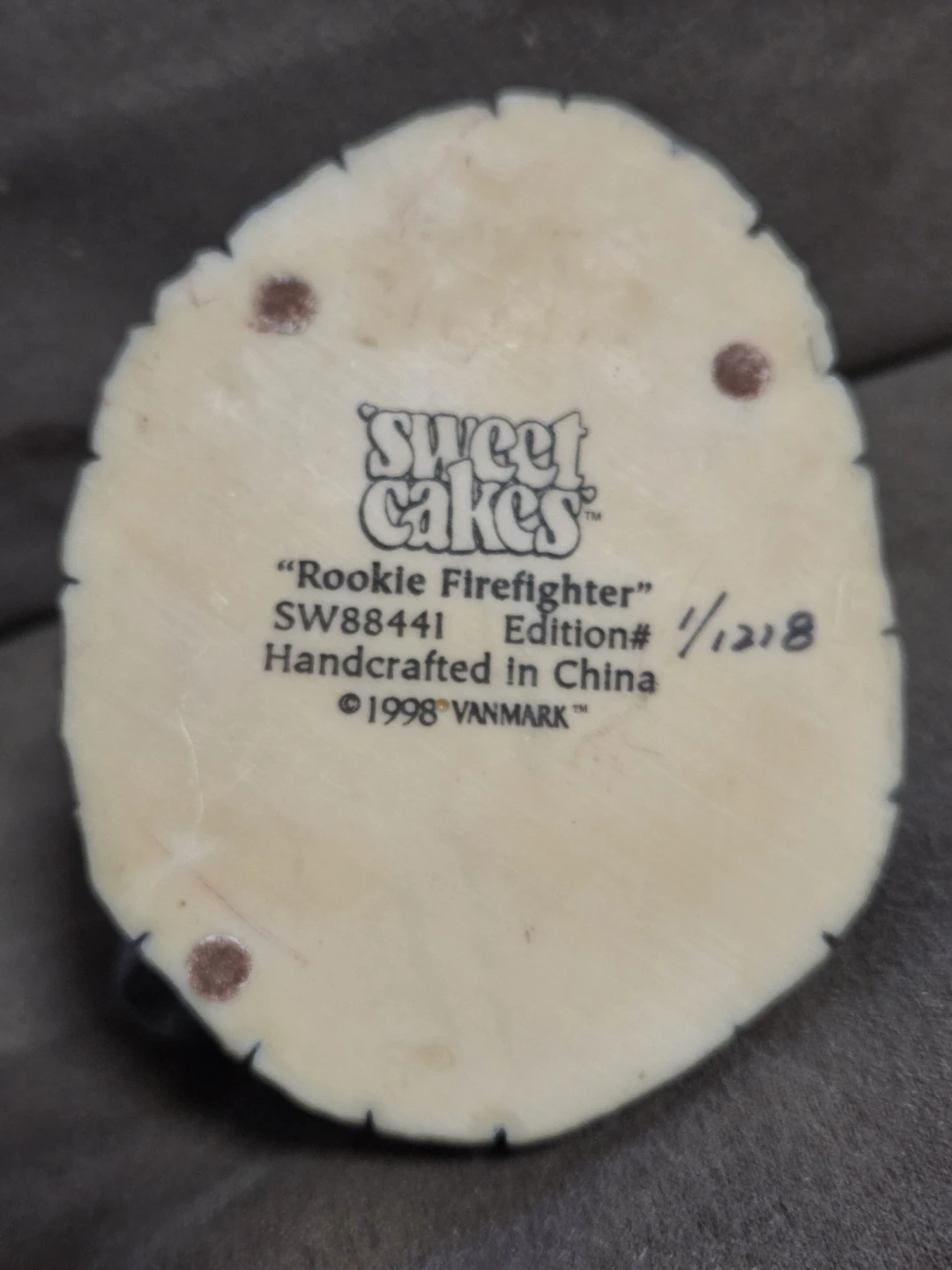 Sweet Takes "Rookie Firefighter" Figurine 1998 - photo 5