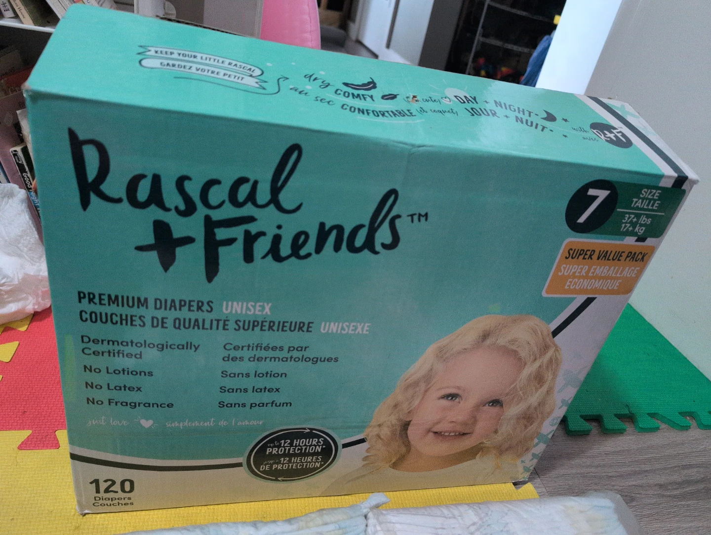 Rascal + Friends Premium Diapers Size 7 - 182 count