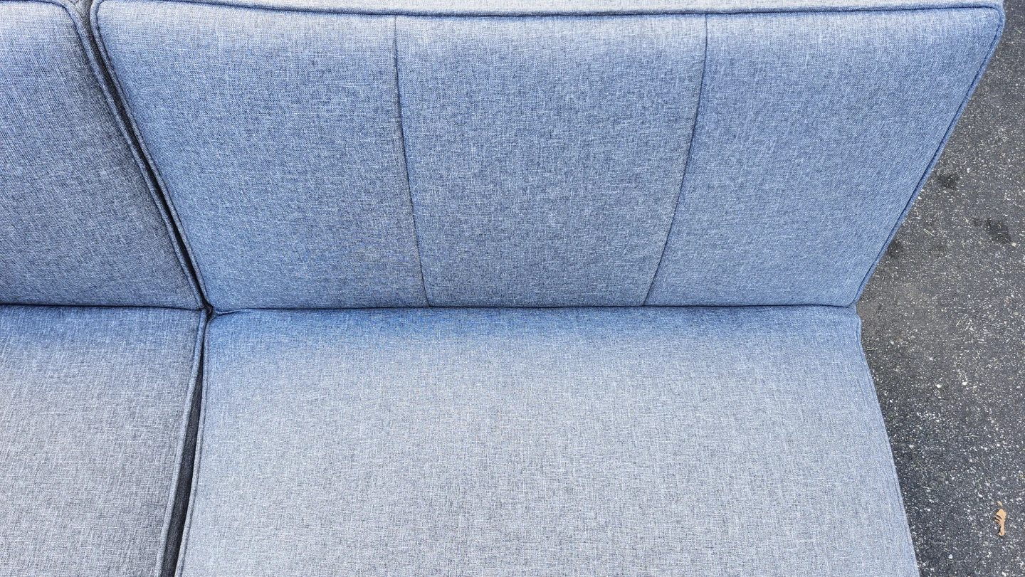Gray Fabric Loveseat Sofa - photo 3