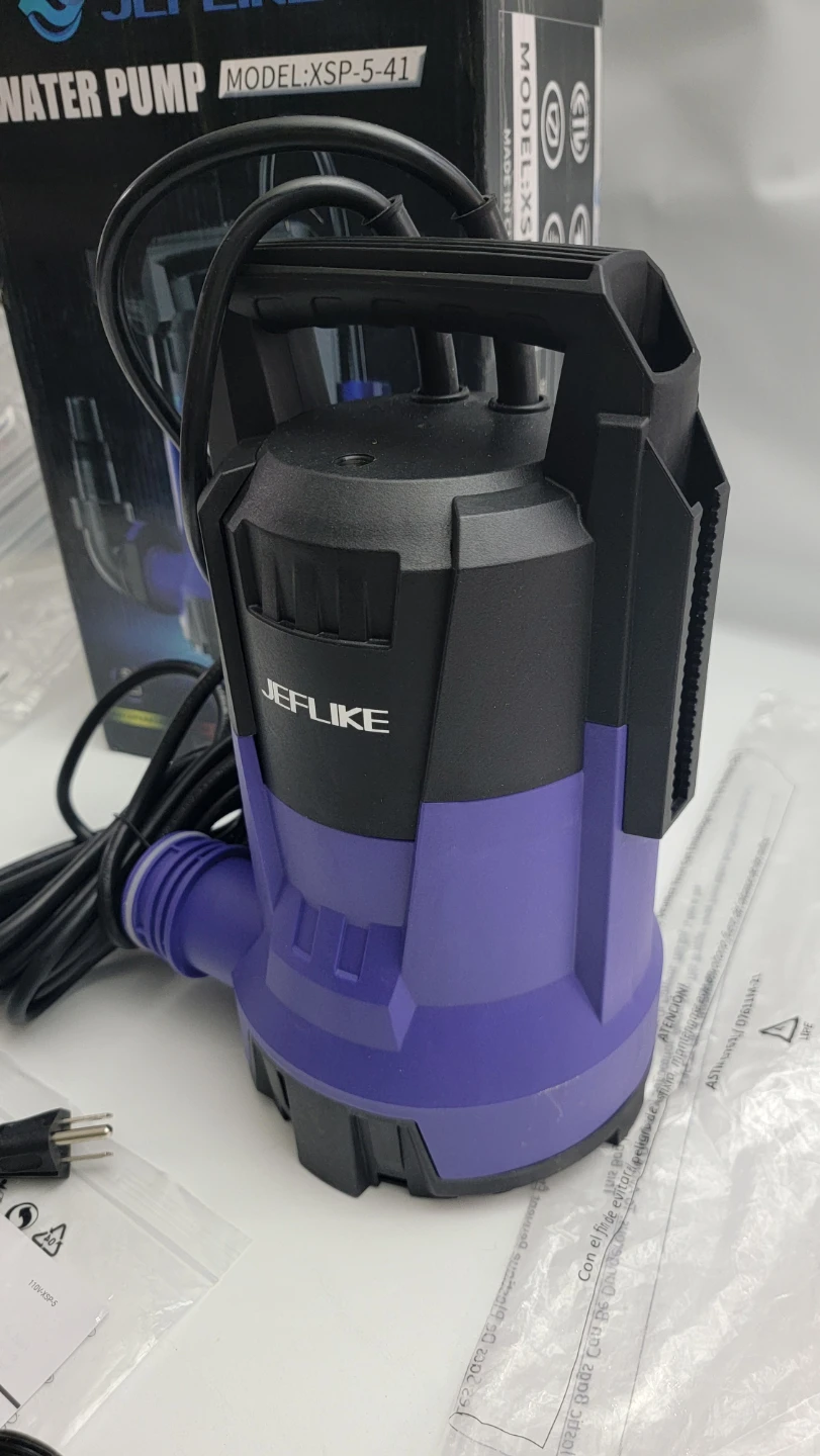 1/4HP Submersible Sump Pump 1950 GPH Utility Water Pump XSP-5-41 - photo 3
