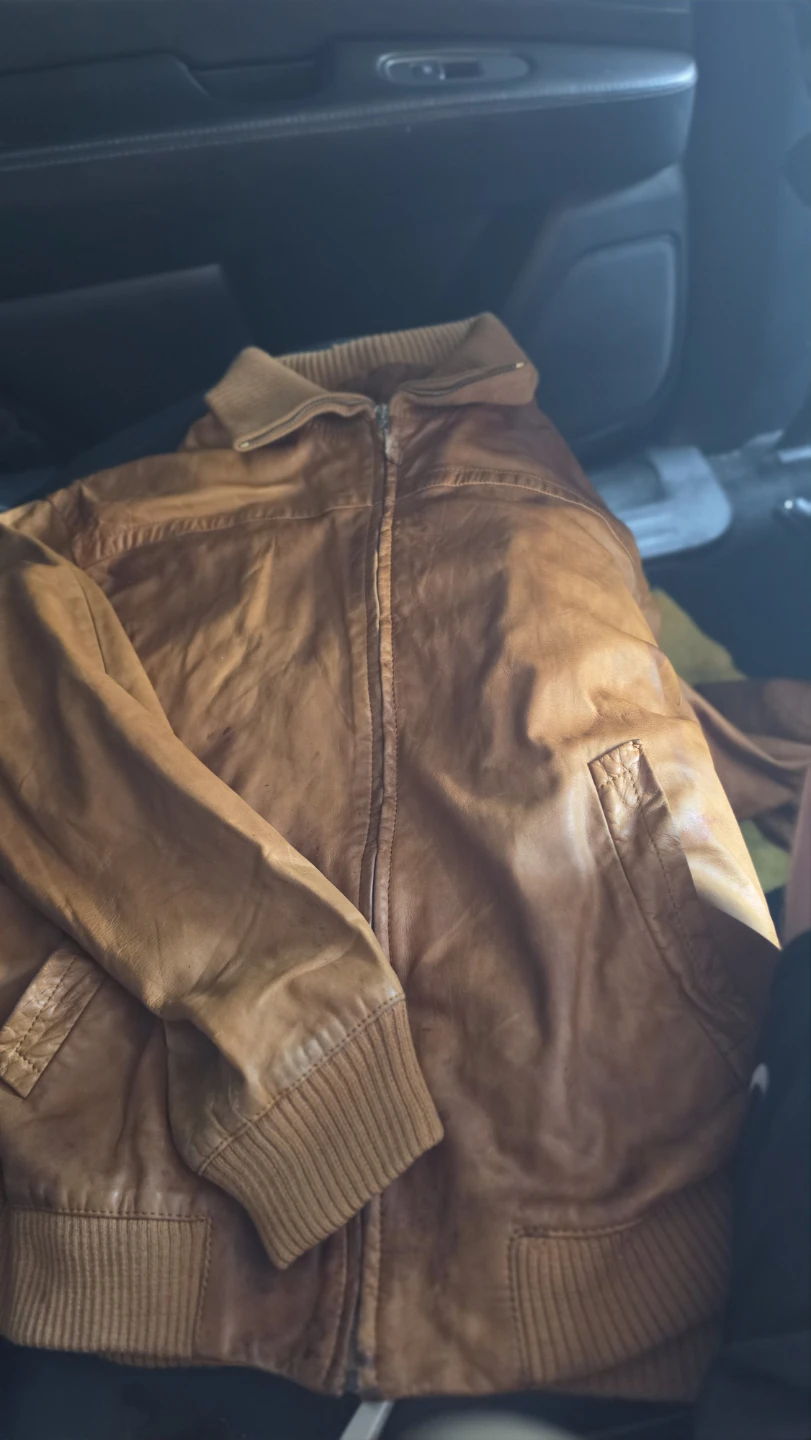 Hermès Paris Leather Bomber Jacket