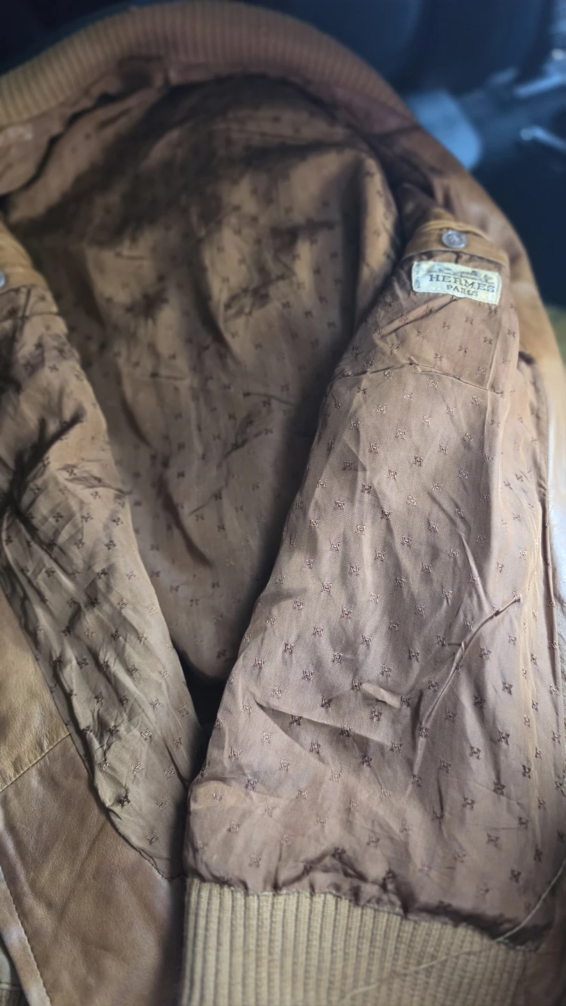 Hermès Paris Leather Bomber Jacket - photo 2