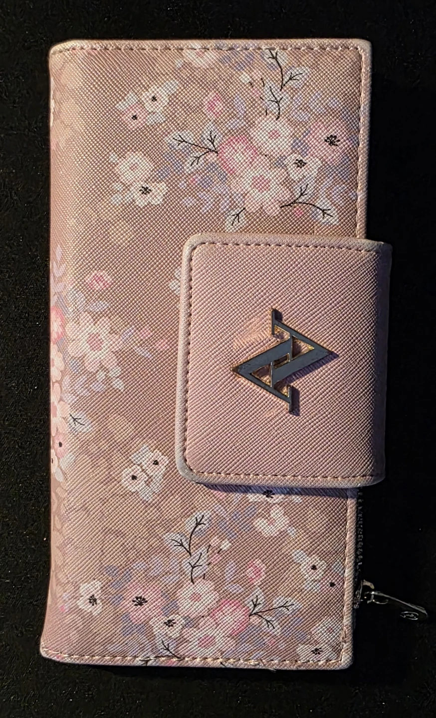 Pink Floral Long Wallet