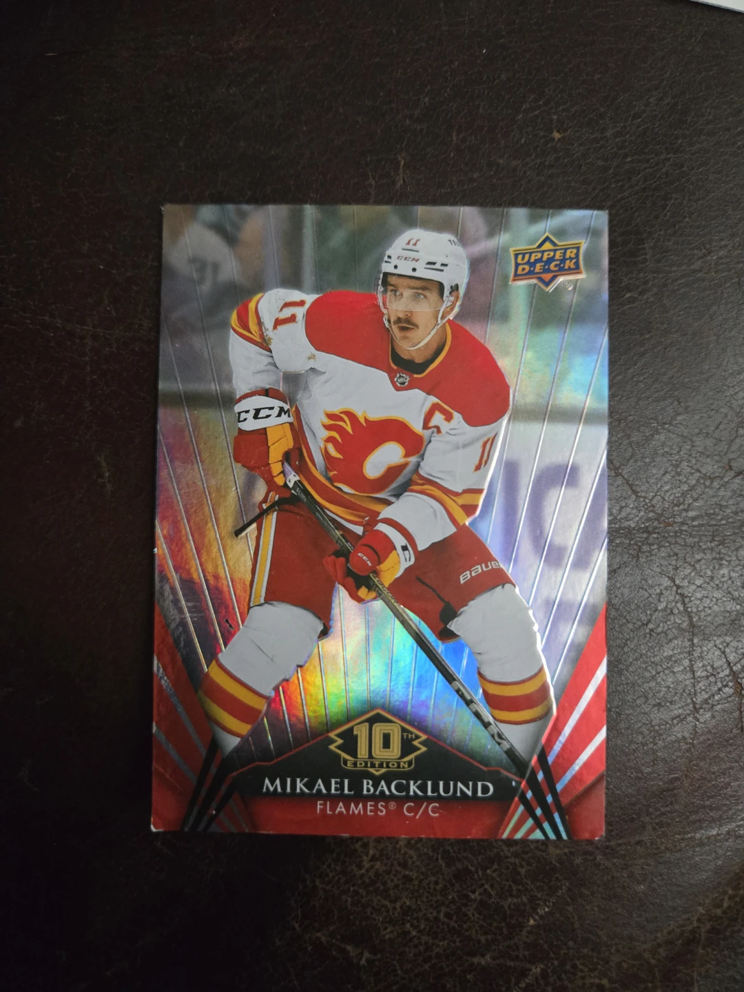 Upper Deck Mikael Backlund 10th Edition Hockey Card