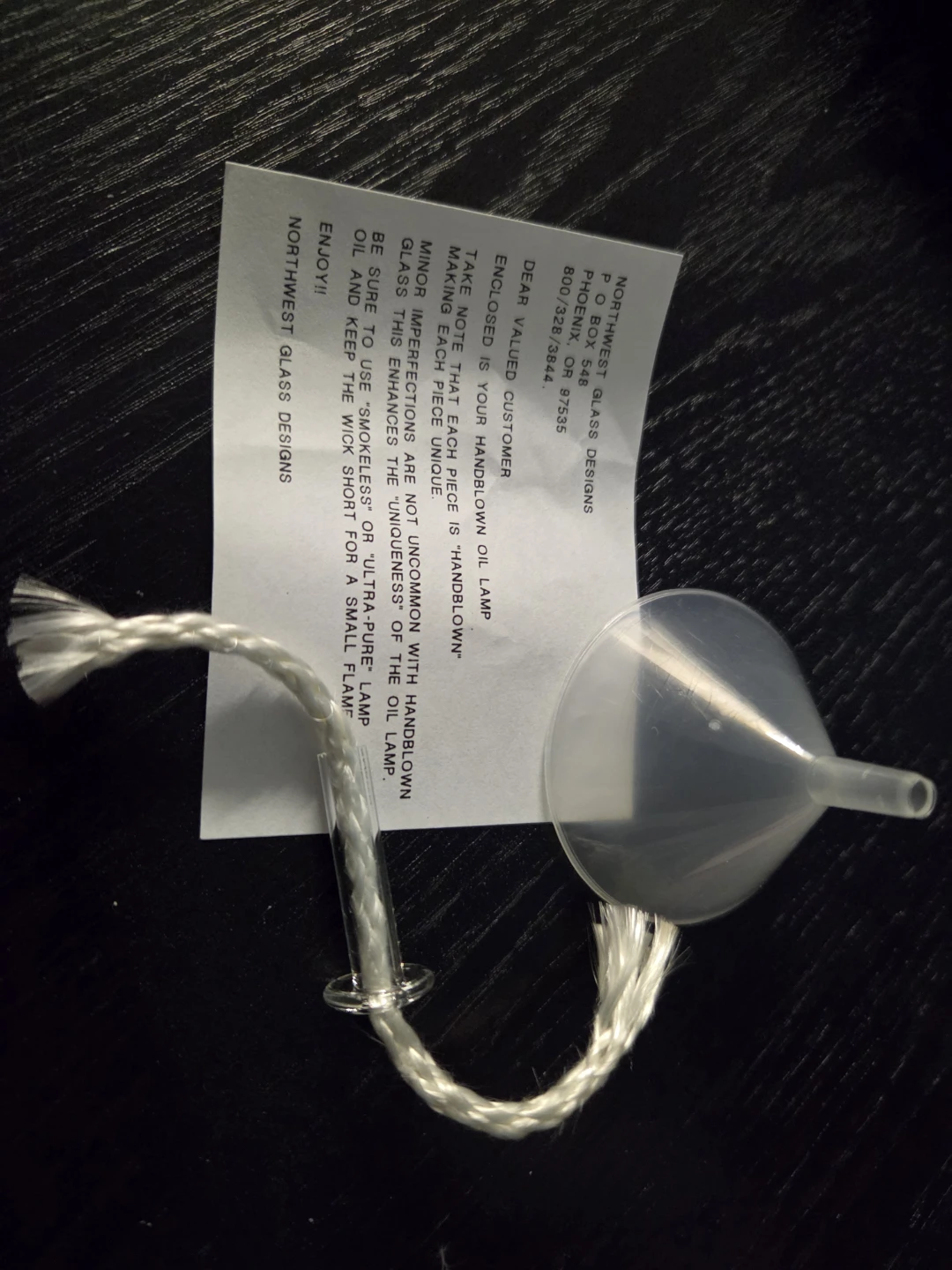 Perfect Pair Handblown Glass Oil Lamp