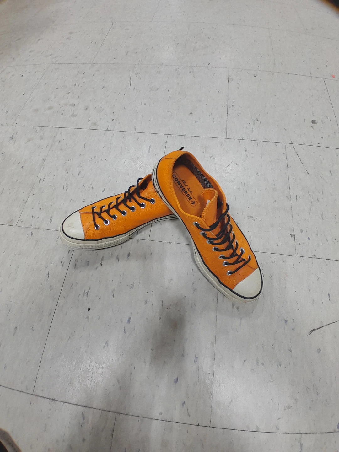 Orange Converse Chuck Taylor All Star Sneakers Size 10 - photo 2