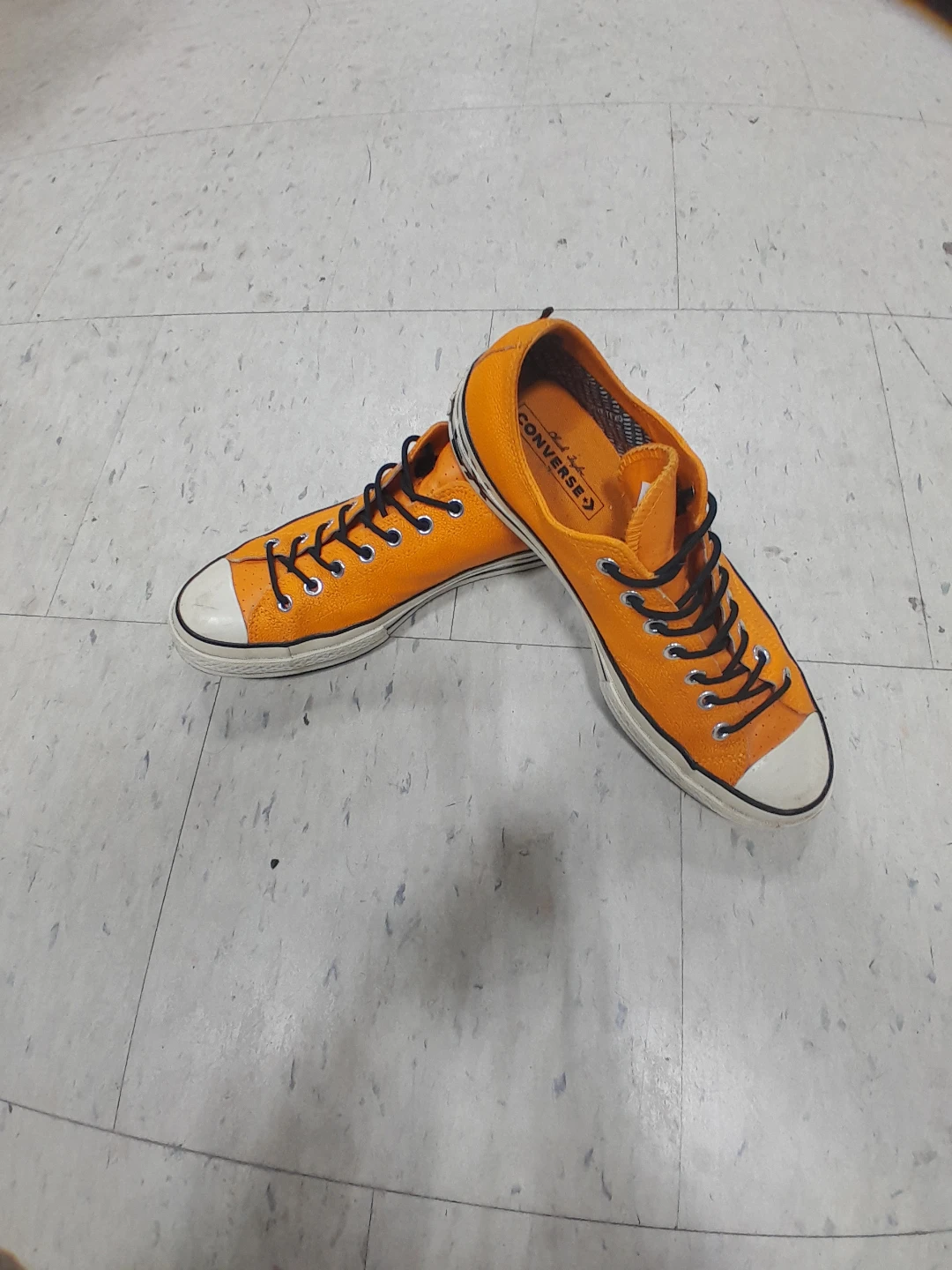 Orange Converse Chuck Taylor All Star Sneakers Size 10 - photo 5