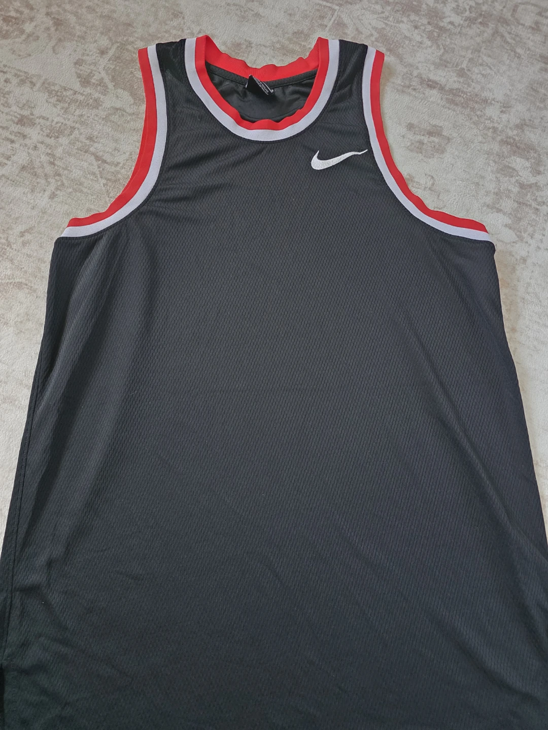 Nike Dri-Fit Basketball Tank Top - Black/Red - Size M