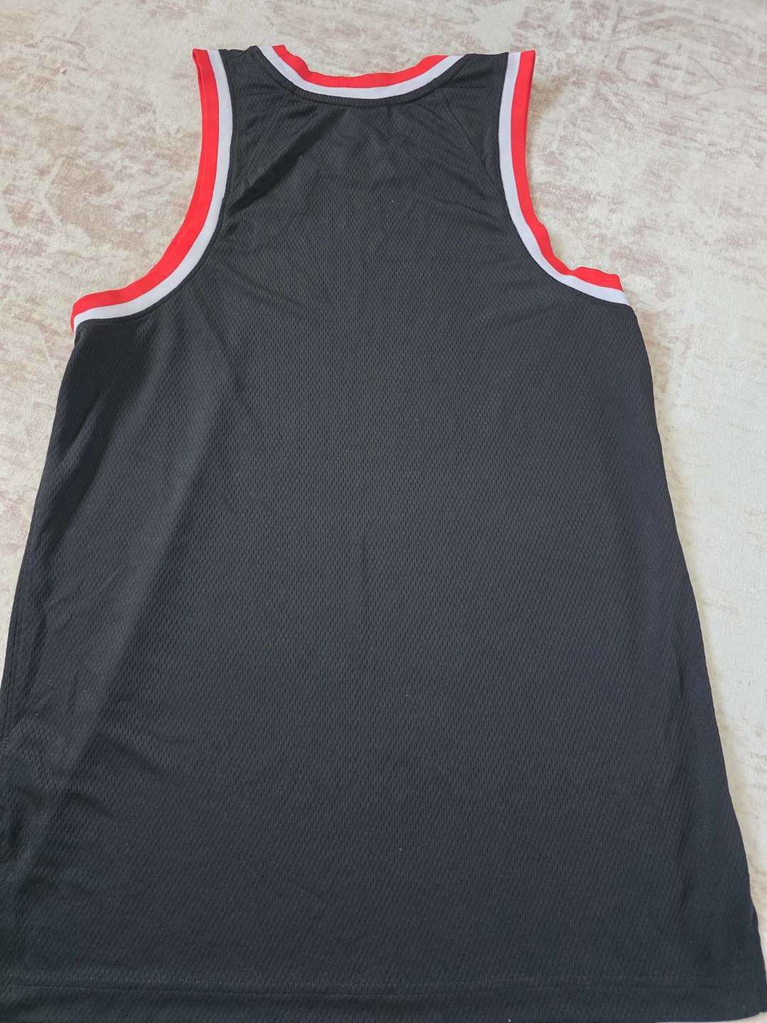 Nike Dri-Fit Basketball Tank Top - Black/Red - Size M - photo 2