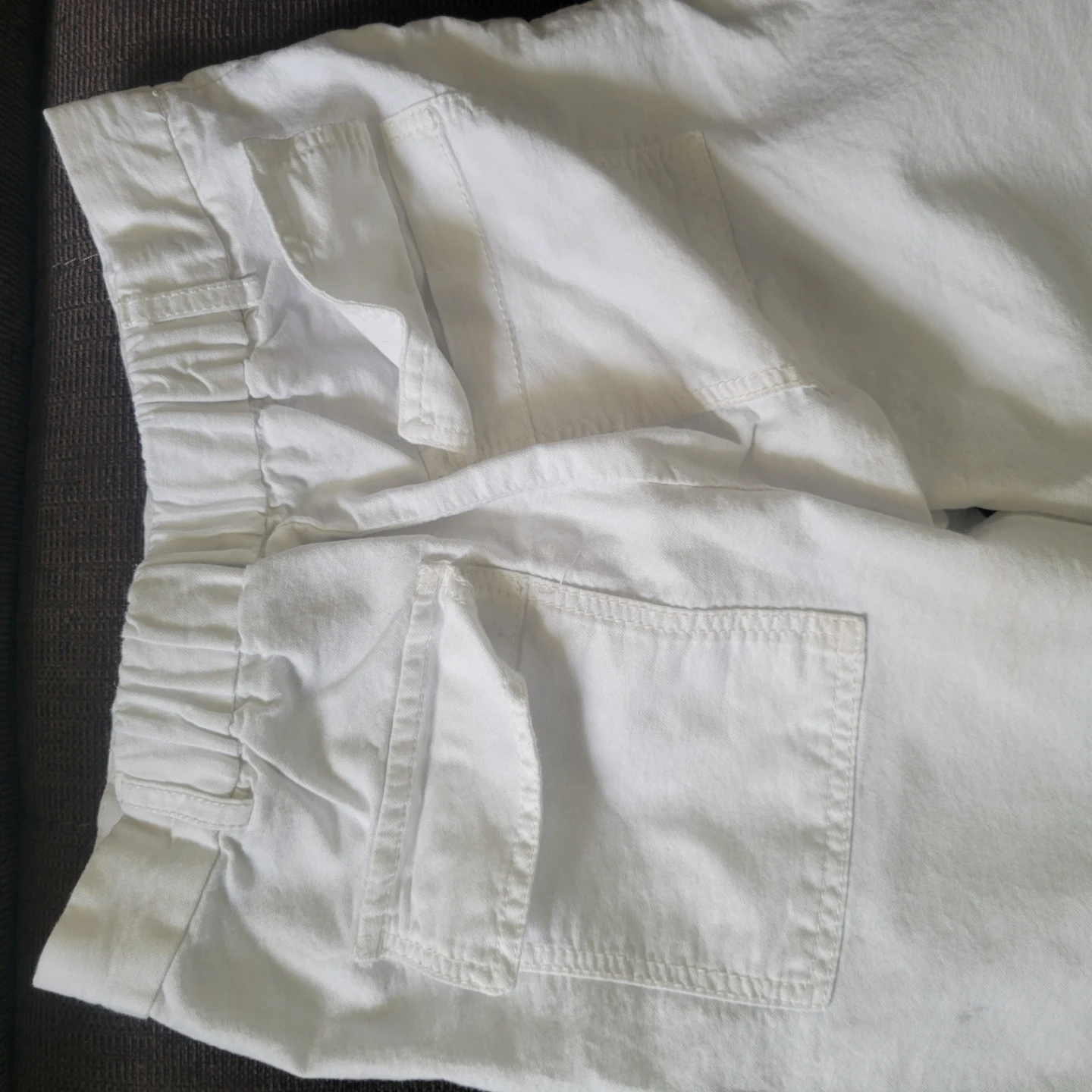 Zara White Cargo Pants Size 10 - photo 5
