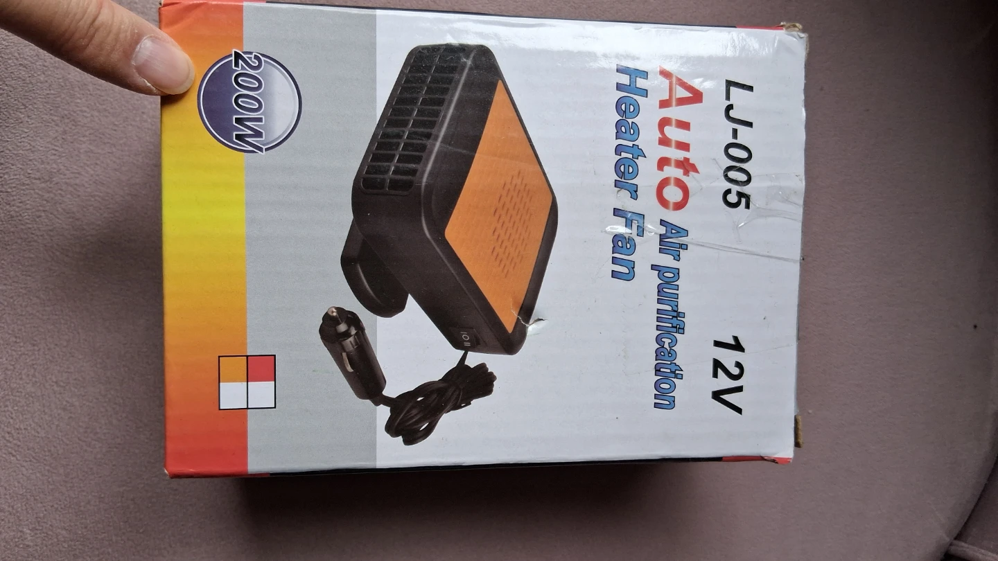 Heater and Fan, NEW, 200W, Car 12V, Instant Warm, Emergency Use - photo 4