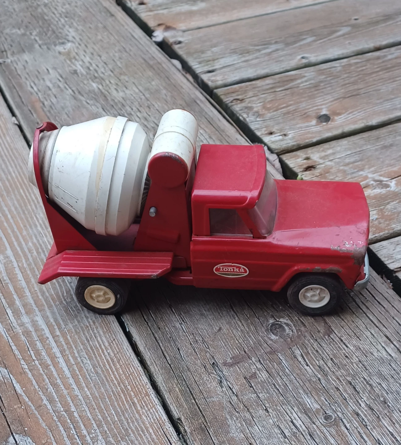 Red Tonka Cement Mixer Truck Toy