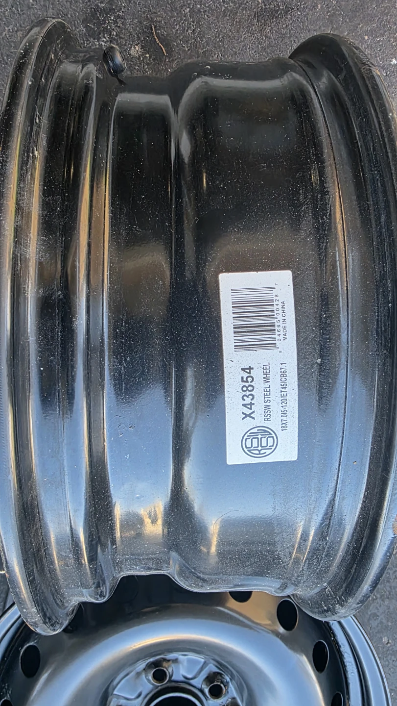 4x RSSW Steel Wheels 18x7 5x120 - photo 3