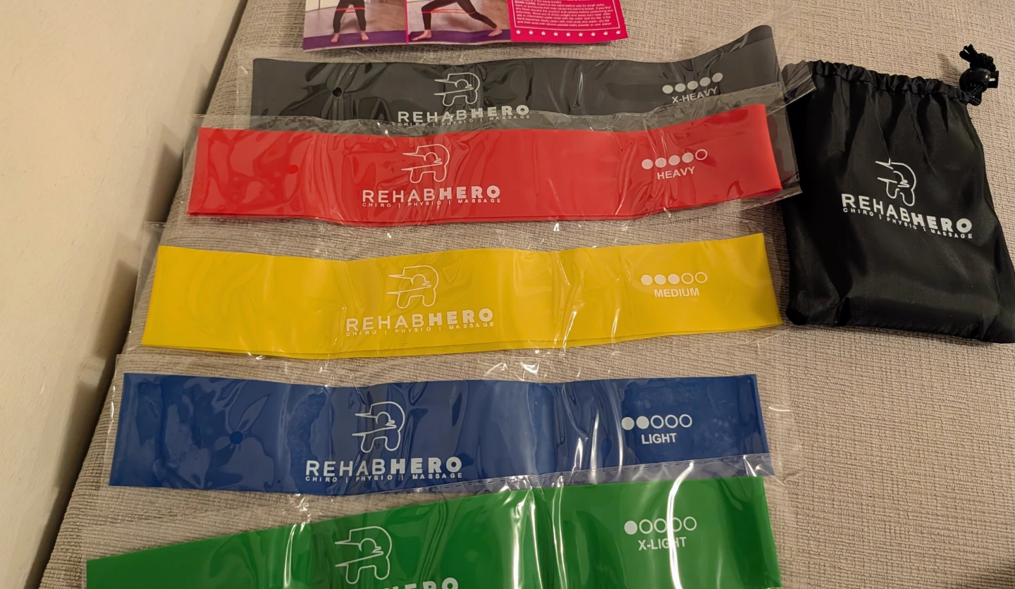Brand New Rehabhero Resistance Bands Set with Carry Bag - photo 2