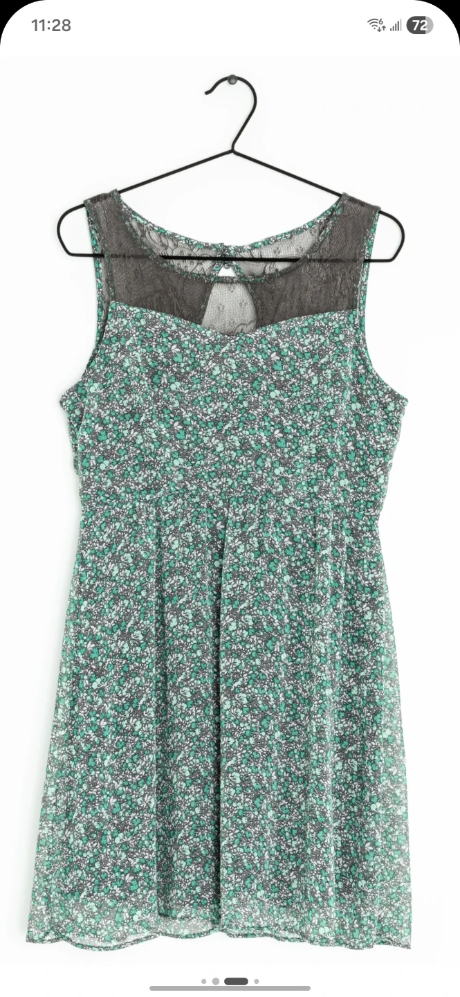 Women ONLY Floral Lace Trim Dress Size 34 (XS)