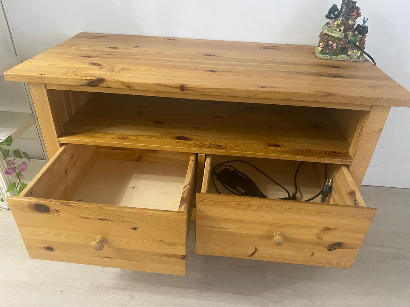 Wooden TV Stand with Drawers