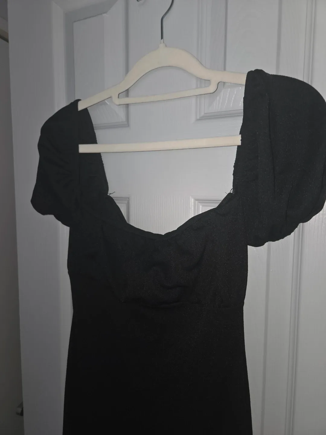 Black Puff Sleeve Midi Dress - Missguided - photo 4