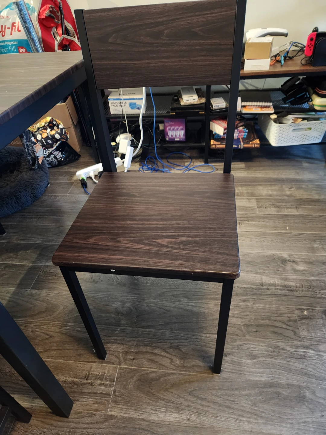 Table with two chairs and bench - photo 3