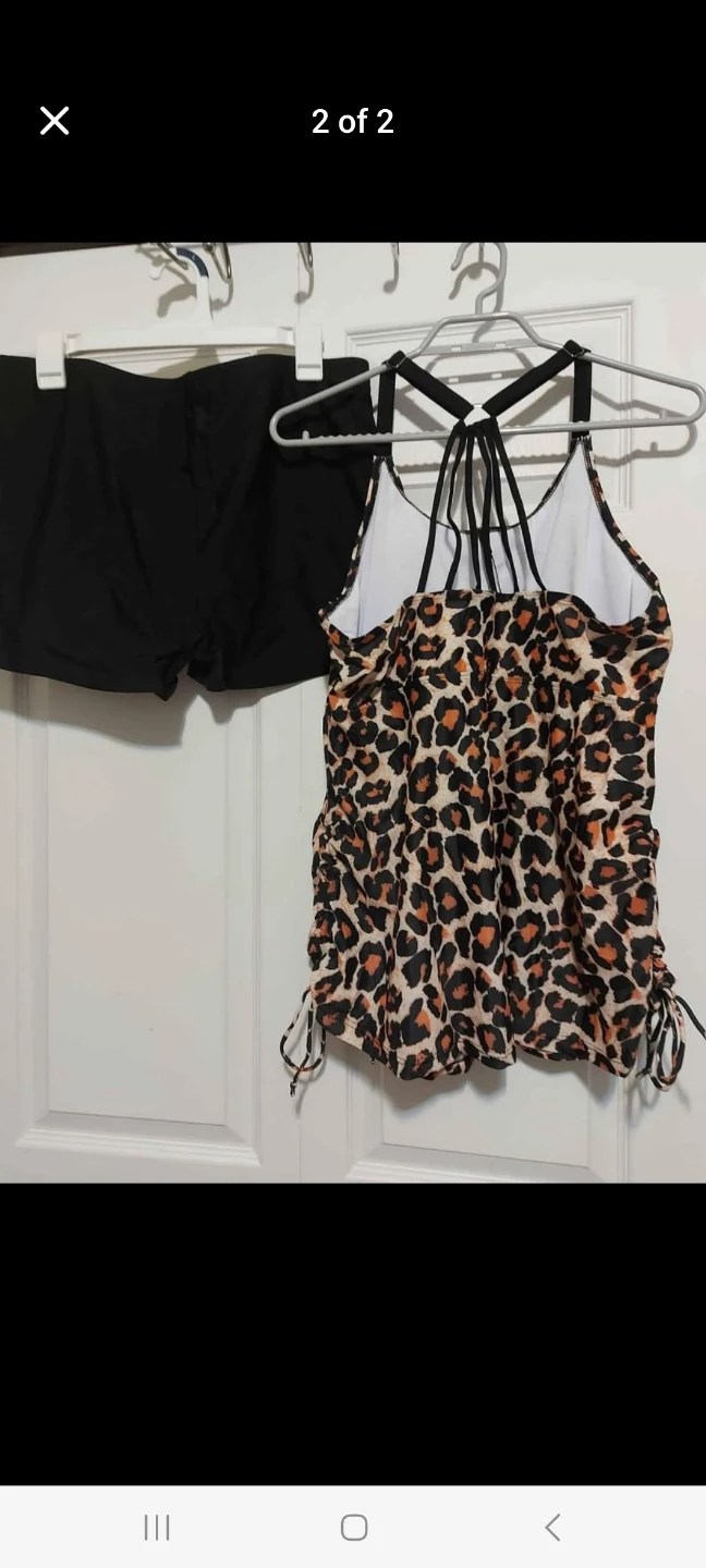 Hanna Nicole Leopard Print Tankini Swimsuit Set - photo 2