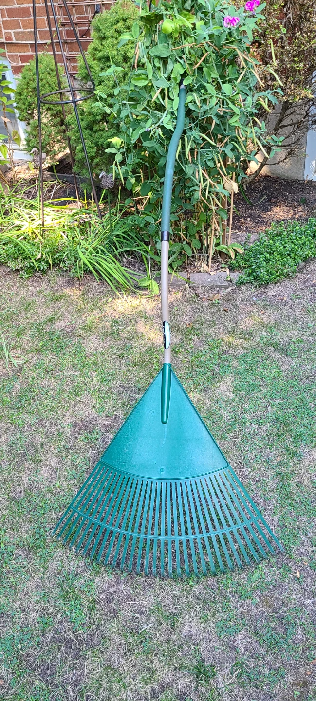 Extra Large Ergonomic Leaf Rake - Faster Clean-Up!