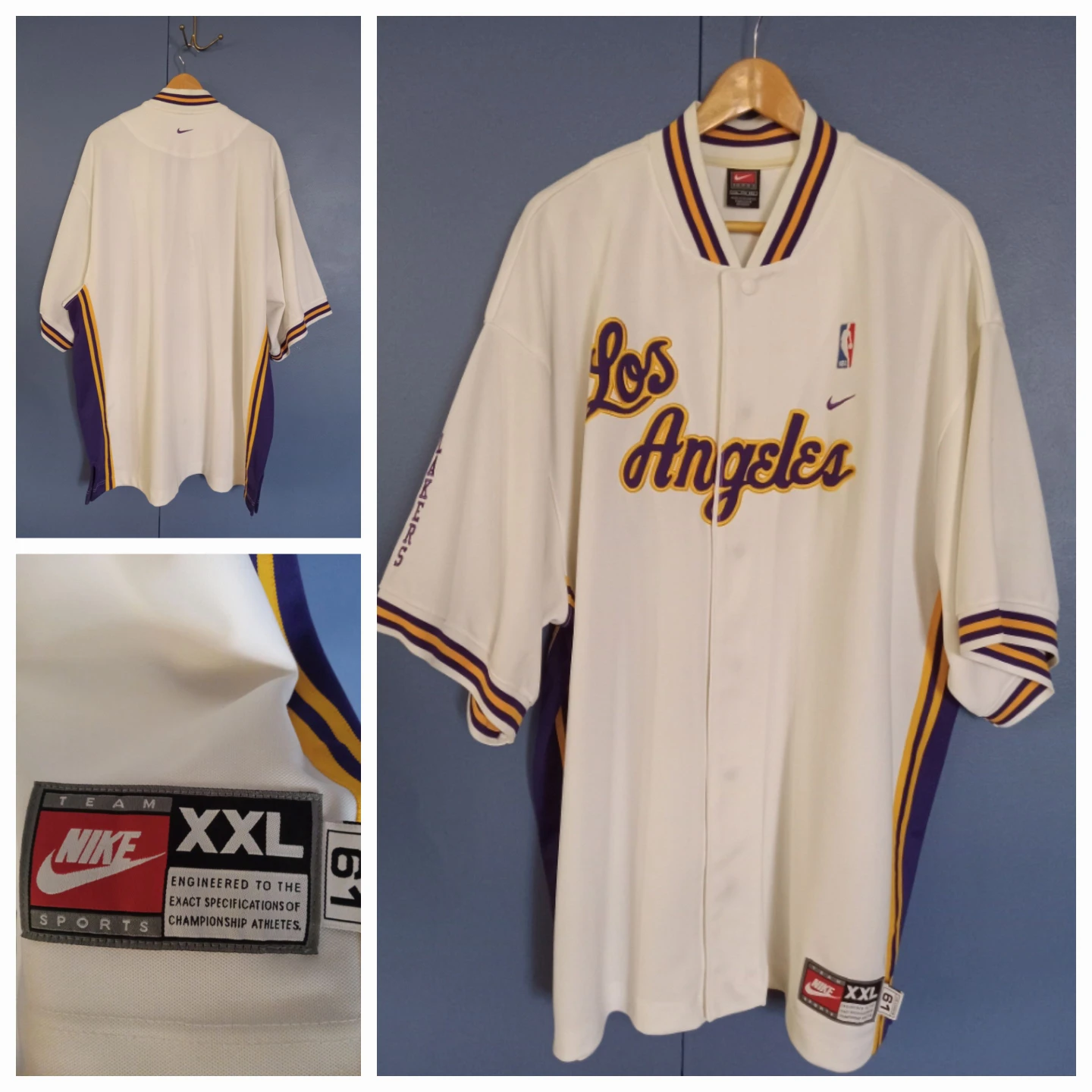 Nike Los Angeles Lakers Team XXL Baseball Jersey