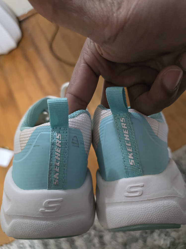 Skechers White & Teal Sneakers - photo 3
