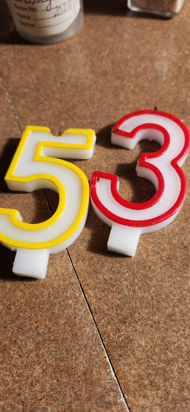 Birthday Candles - Number 53