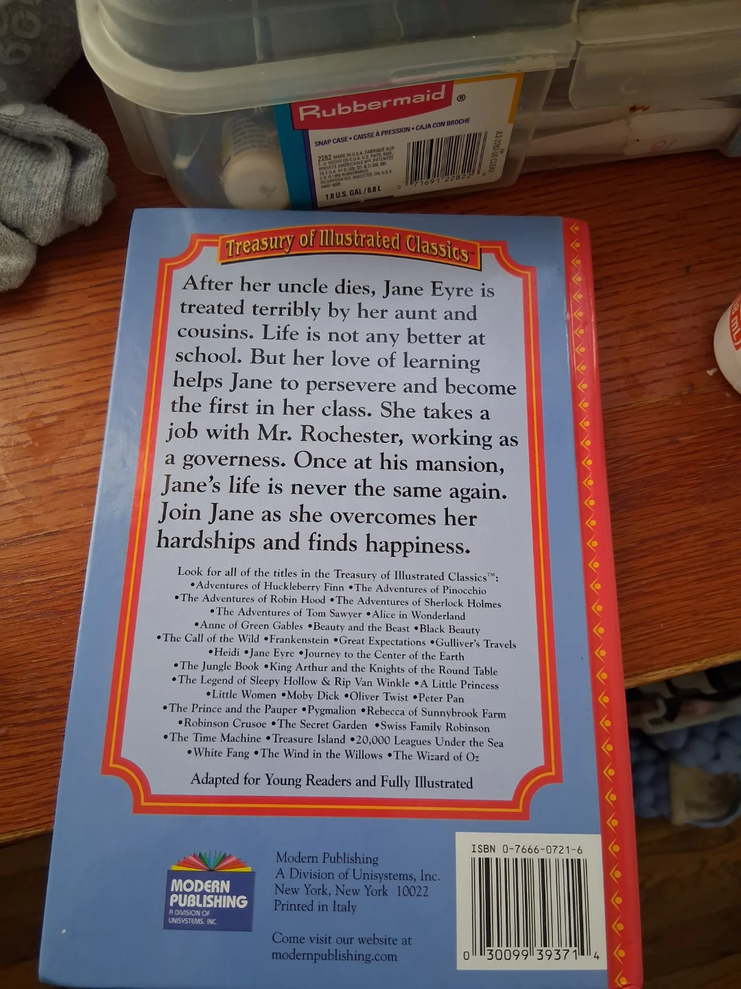Jane Eyre Treasury of Illustrated Classics Book