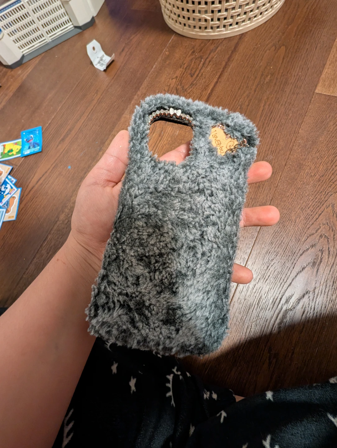 Fuzzy Grey Phone Case