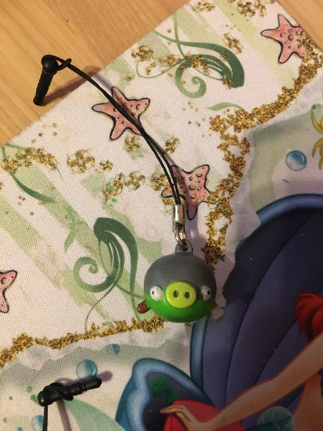 Angry Birds Pig Charm with Earphone Jack Plug