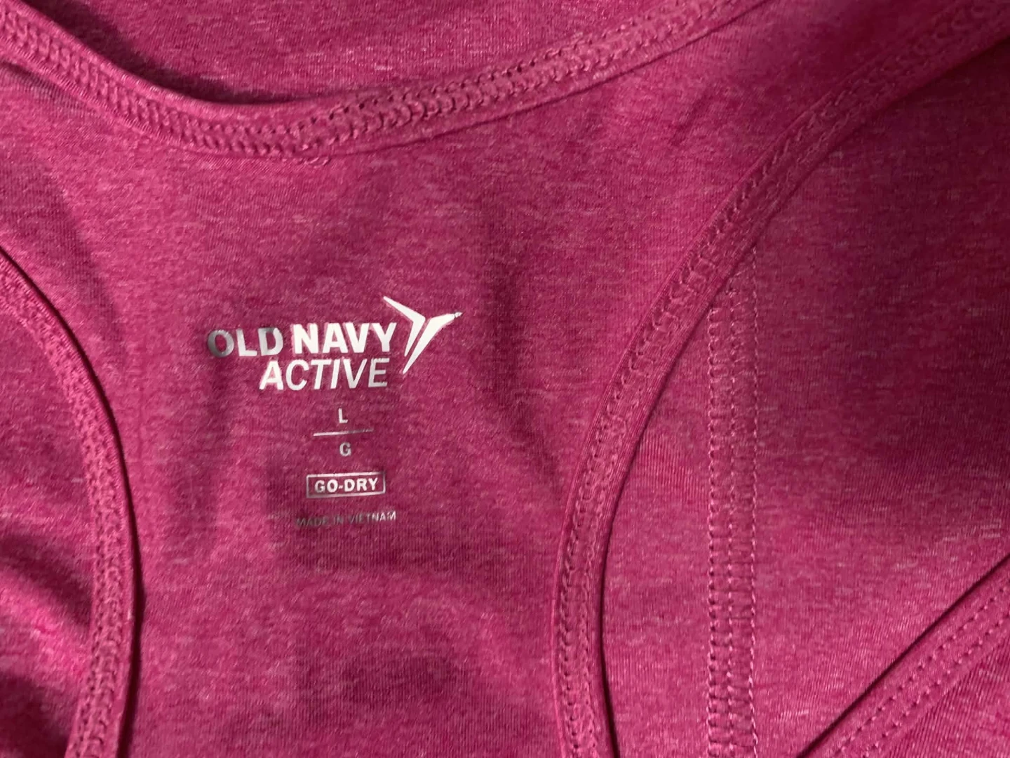 Old Navy Active Pink Ruched Tank Top Size L - photo 3