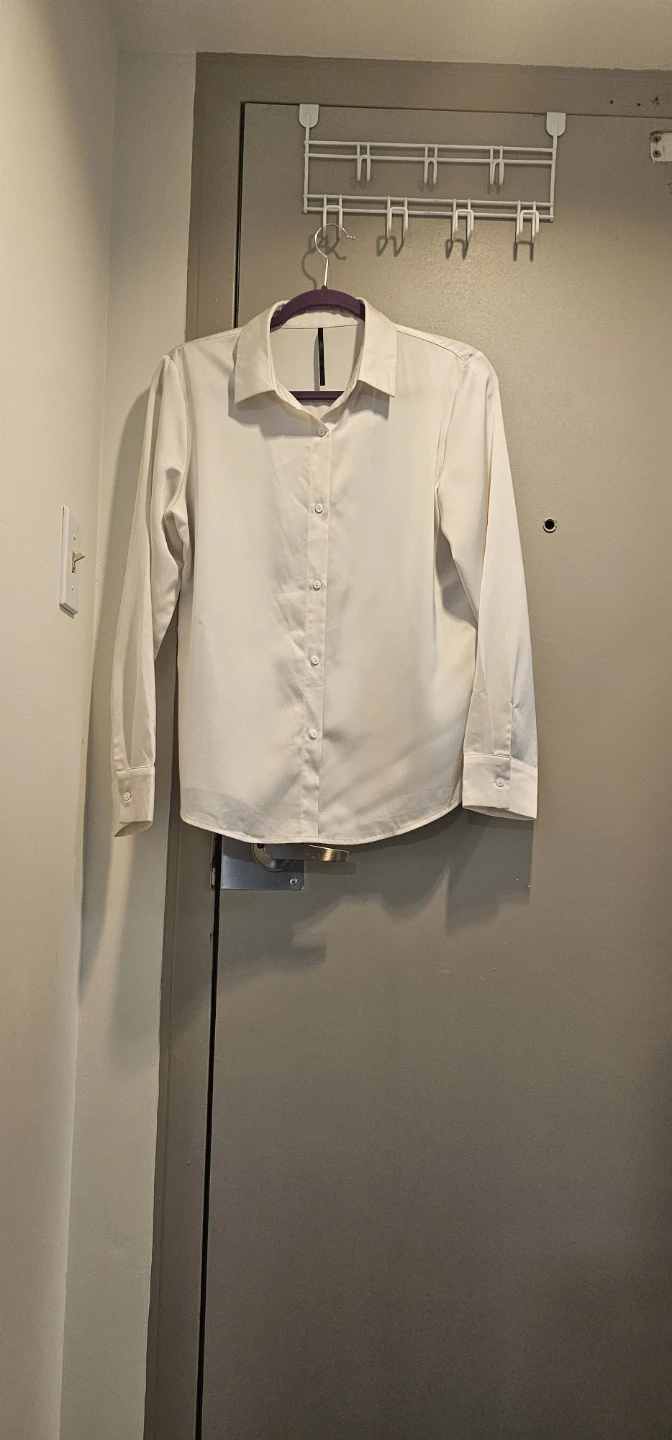 White Button-Up Shirt Medium