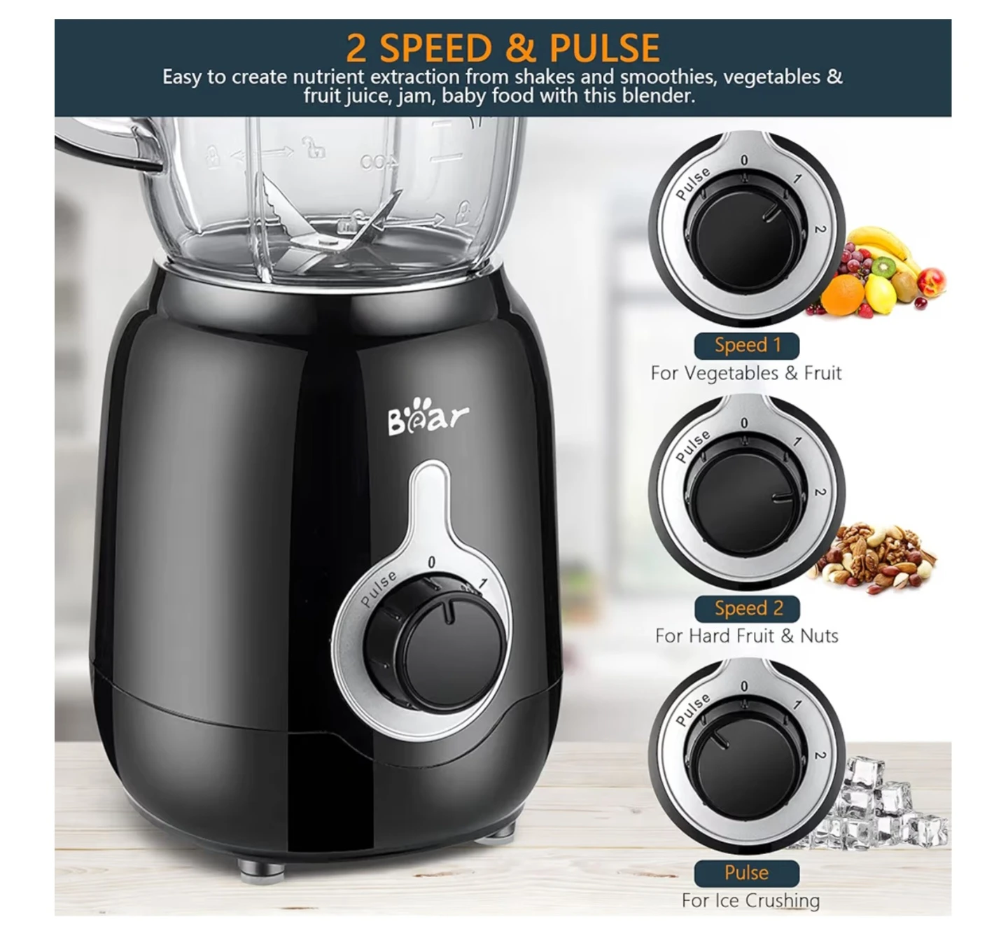 Bear Countertop Blender - photo 4