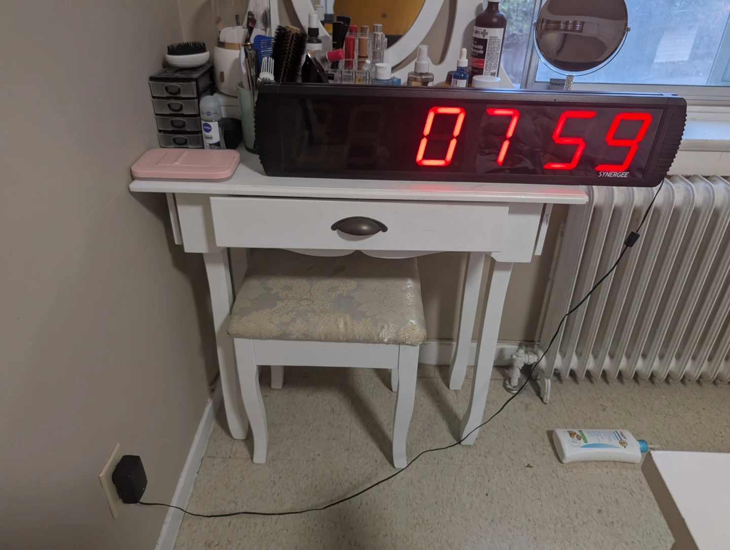 Synergee Large Digital LED Clock