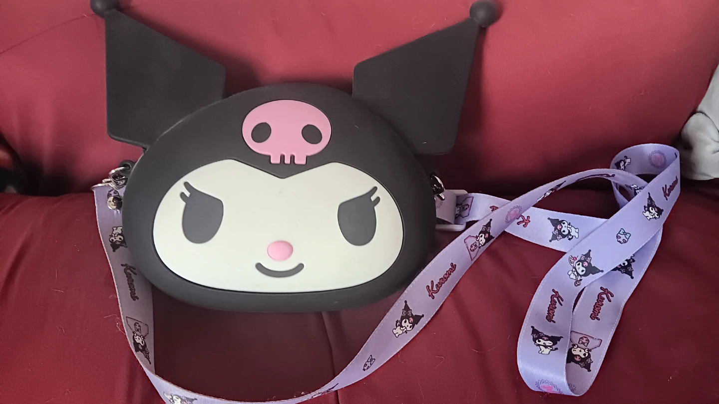 Silicone Kuromi Character Crossbody Bag