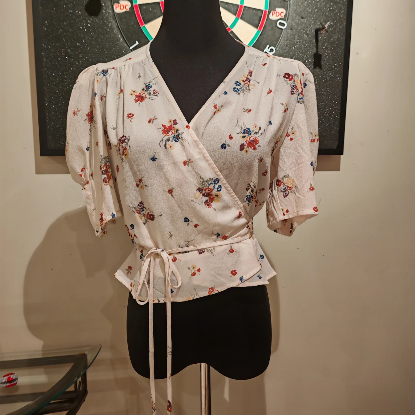 Rouje Paris Floral Wrap Blouse Size 36 - photo 4