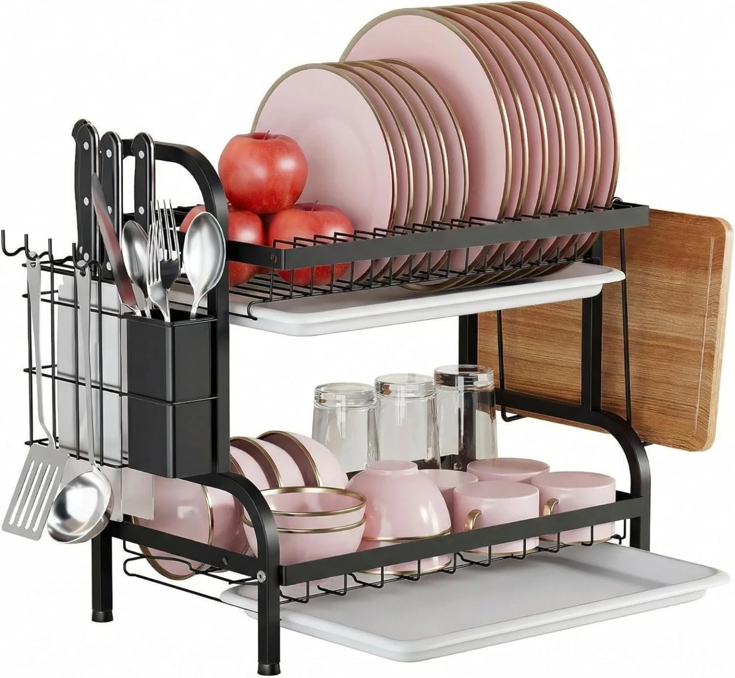 Brand New>> Stainless steel Silver color 2-Tier Dish Rack - photo 3