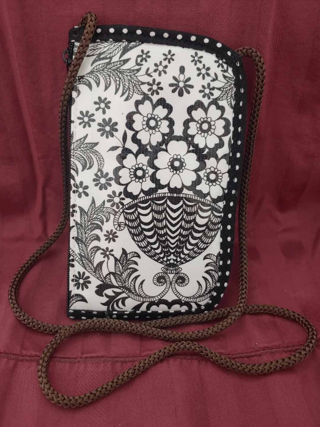 Day of the dead Patterned Small Pouch with Strap - photo 2
