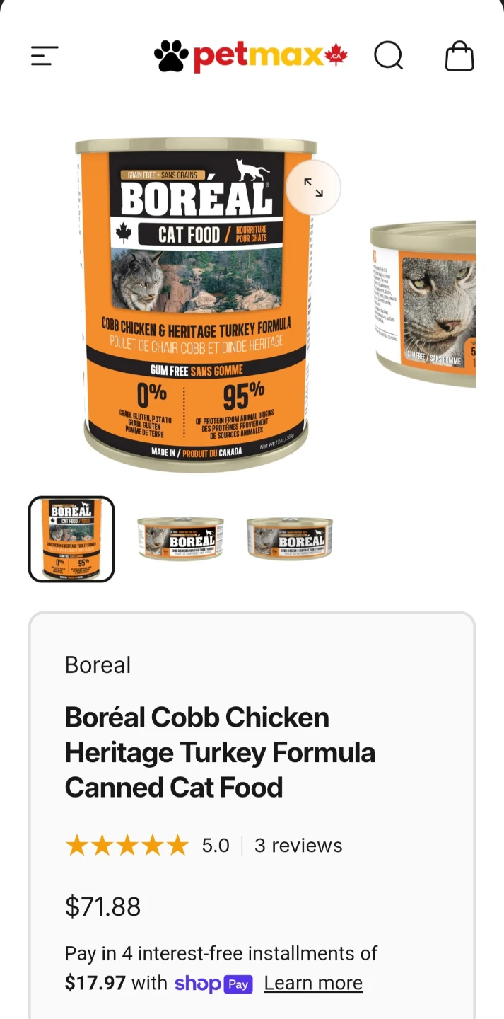 Boreal Cat Food - Cobb Chicken & Heritage Turkey Formula