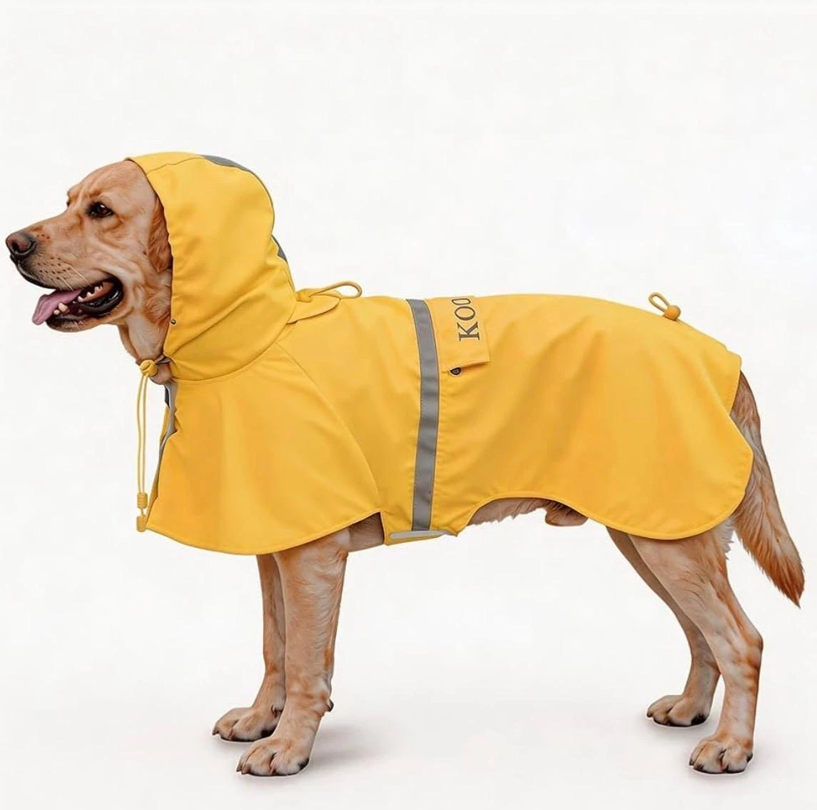 KOOGAL High-Visibility Dog Rain Coat