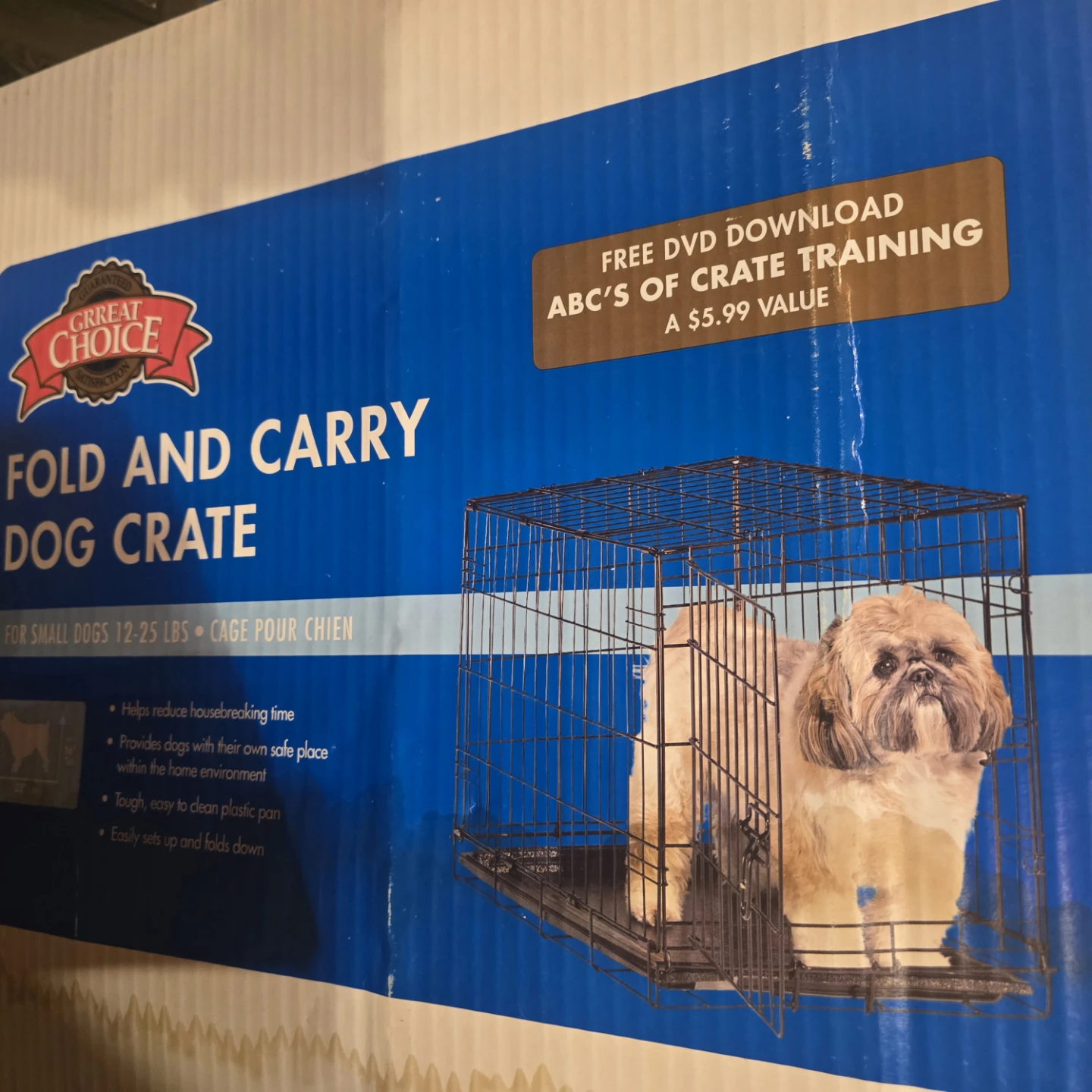 Great Choice Fold and Carry Dog Crate for Small Dogs 12-25 lbs - photo 3