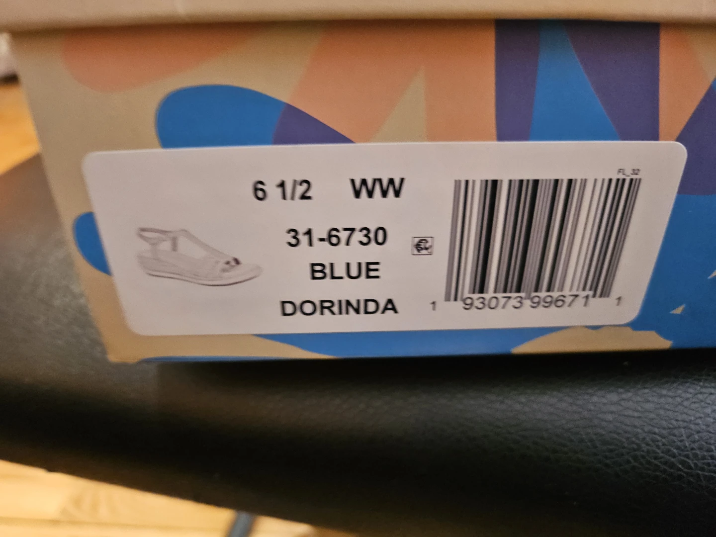 Easy Street Dorinda Women's Wedge Sandals Blue Size 6.5 WW - photo 5