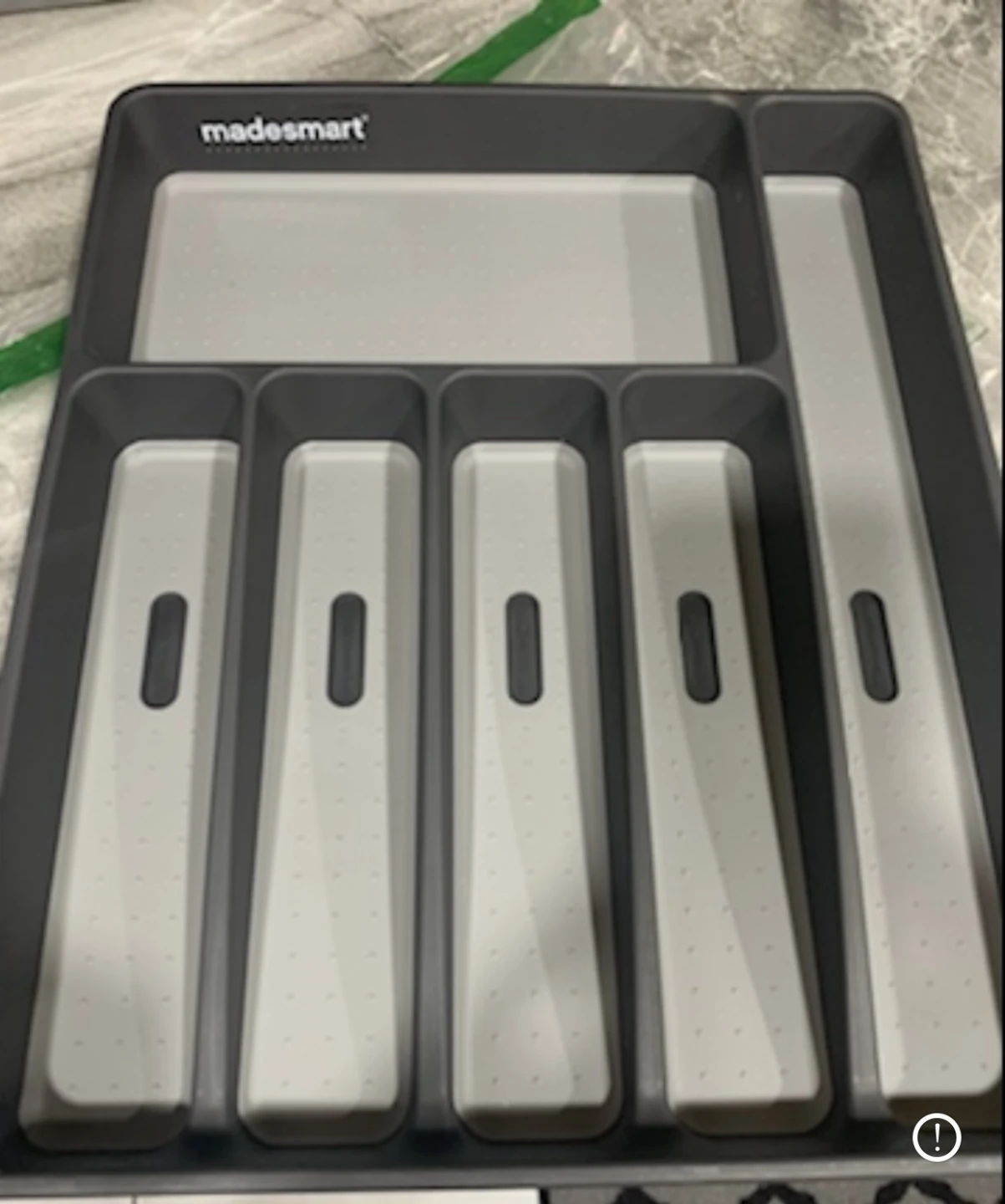 Madesmart Large Silverware Tray Organizer - Grey - photo 4