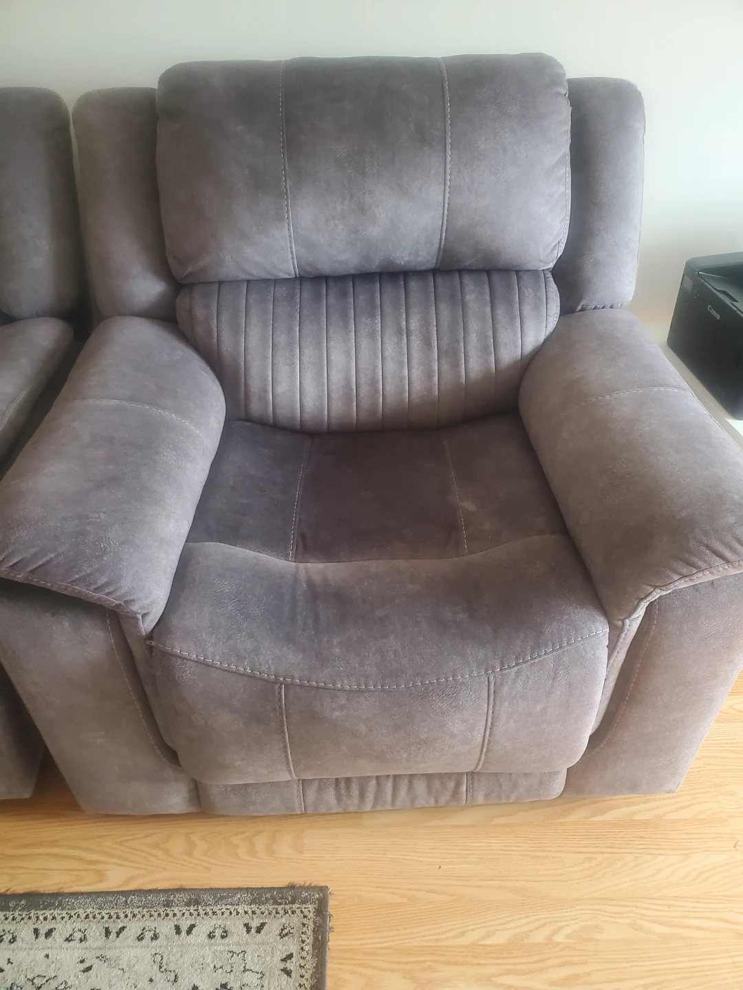 Grey Reclining Sofa 3 piece - photo 5