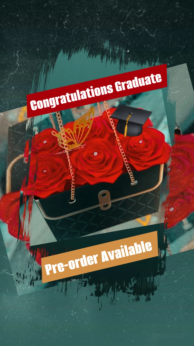 Graduation fresh or silk roses Pre-order Available