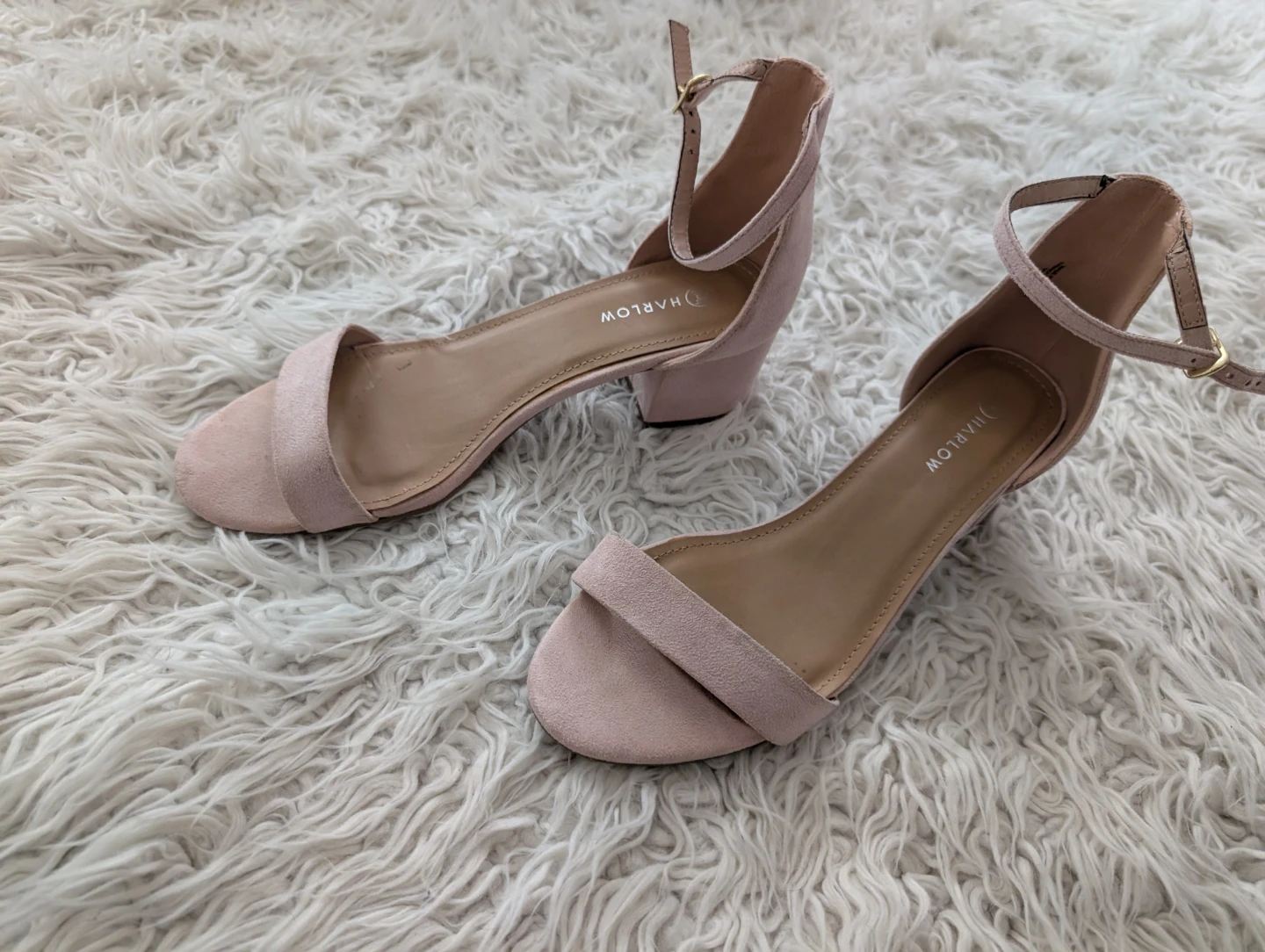Harlow Women's Pink Suede Block Heel Sandals - photo 4