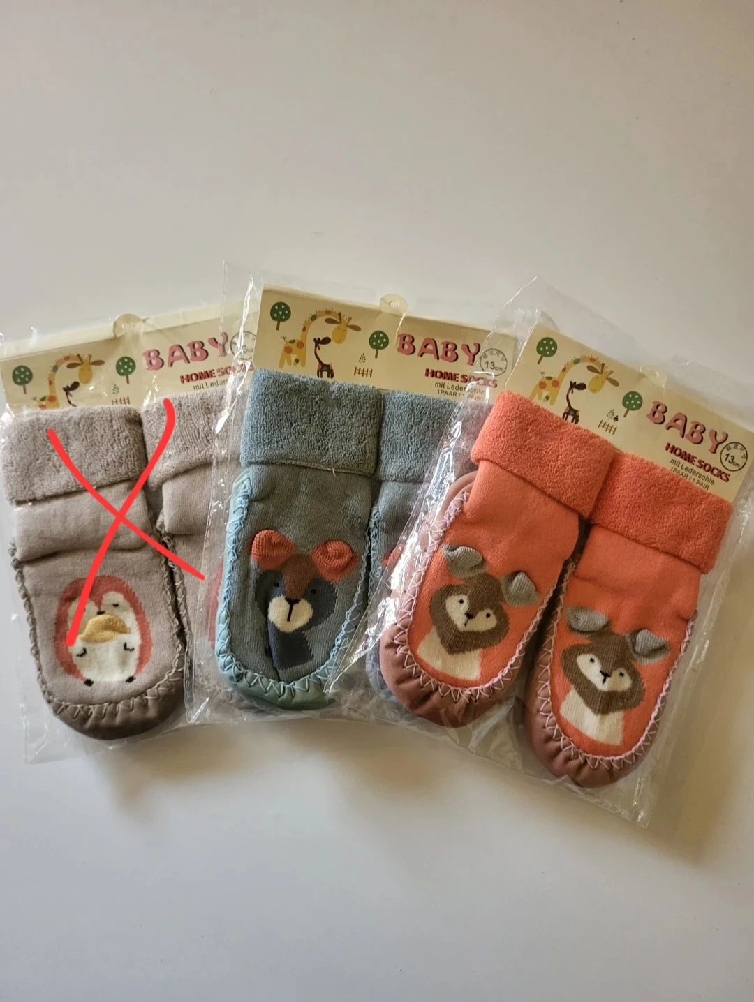 Baby Home Socks with Leather Sole